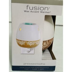 Pressed Boho Wax Warmer Fusion Ceramic Oil Candle Wax Room Fragrance Plugin